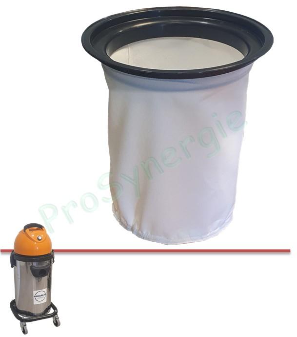 Sac filtre tissu conique avec cerclage plastique pour Aspirateur Spiro 400