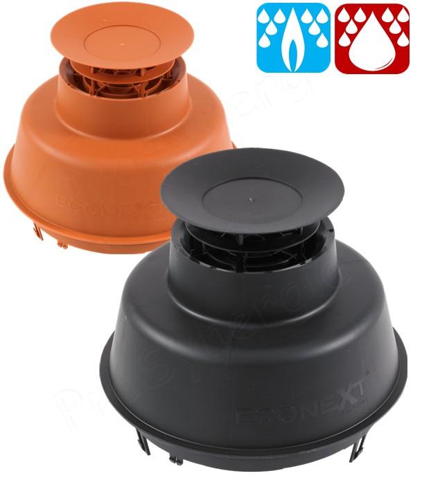 Mitron de Cheminée - EcoNext Brun (pour mitron Øint./ext. 130/200mm)