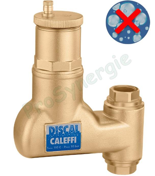 Dégazeur pour conduites verticales - Séparateur d´Air DISCAL à visser