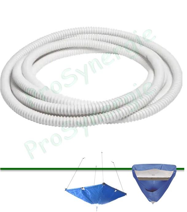 Tuyau évacuation de 3 m pour Bâche de protection réutilisable de nettoyage Clim