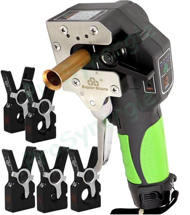 Dudgeonnière électrique batterie 15V - Têtes unitaire à pince 1/4-3/8-1/2-5/8-3/4''