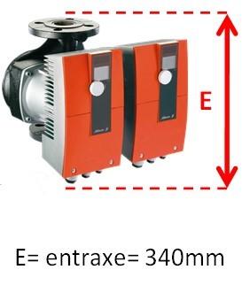 Circulateur Siriux double - entraxe 340mm