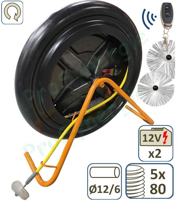 FLEXONET 12/12 Rotatif mototisé et sur batterie - 12 m de câble rotatif Ø 12/6 mm