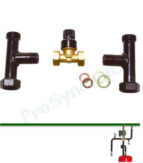 Kit aditionnel avec soupape différentielle pour Kit de départ chaudière KDC30
