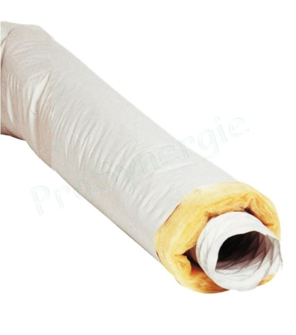 Filet de 6 mètres Gaine VMC souple PVC - Isolée ép 25 ou 50 mm - Ventilation et conduit d´air