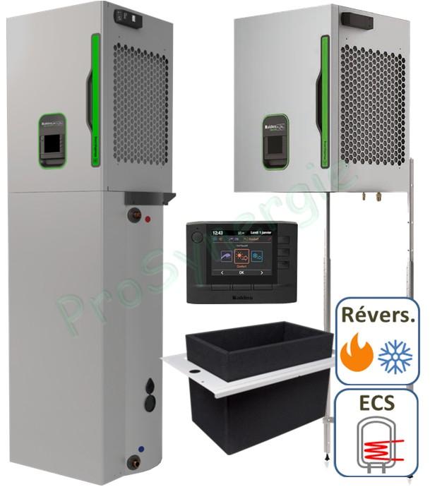 Unité intérieure T.One 2 - AquaAir (avec ECS) ou Air - Réversible ou Chauffage seul (y compris Façade sup. + Façade ballon + Commande + Manchette)