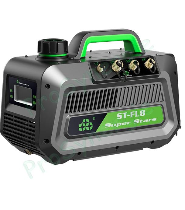 Pompe à vide ventilée - 226 ou 424 L/min - 4 sorties (dont 1/4-1/2-3/8'') - Moteur brushless - (R1234YF-R290-R32-etc)