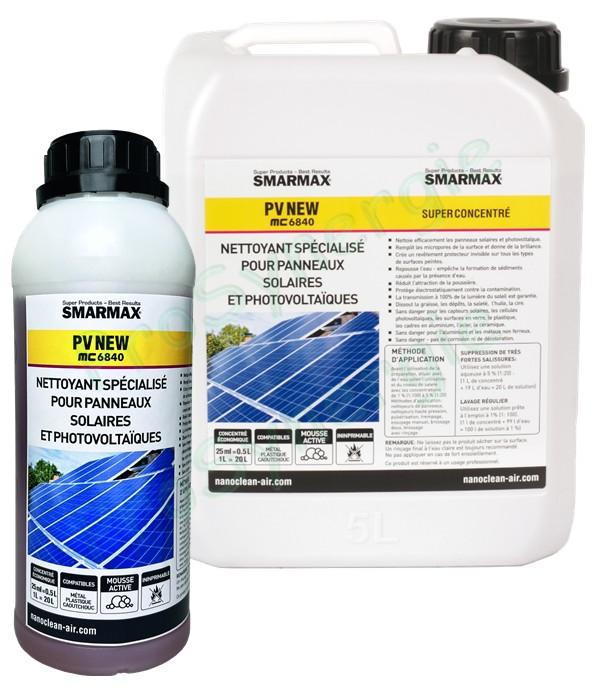 Smarmax PV New - Nettoyant panneaux solaires - Bidon 1, 5 ou 20L concentré