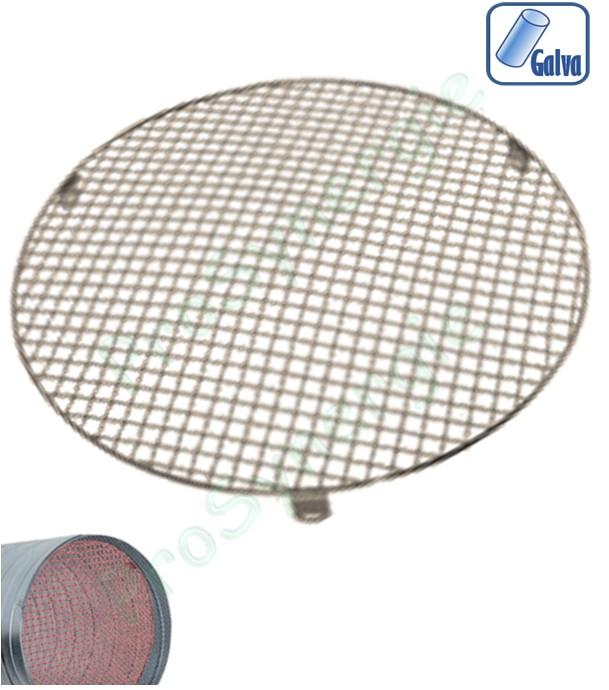 GPC - Grille protection circulaire, bouchon d'opturation acier galvanisé Ø 100 à 630 mm pour conduit ventilation