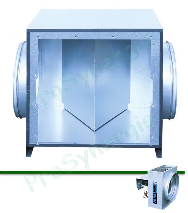 JBRZ11 - Plenum double aspiration pour caisson d'extraction JBRE AC PR