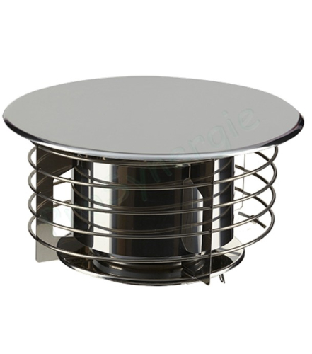 Chapeau Inox Aspirateur SPIRAL pour conduit isolé