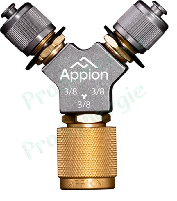 Raccord de dérivation Y  - Femelle 3/8'' - 2 x Mâle 3/8''