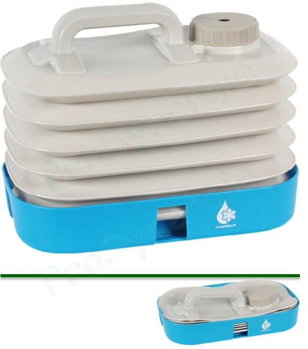 Réservoir d'eau 33 x 20 x 26 cm pliable contenance 10 L