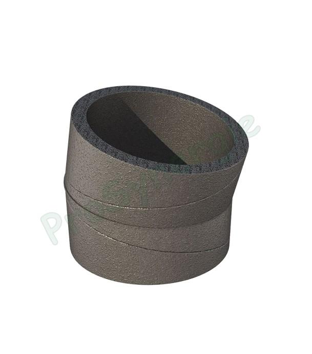 Calogaine PRO - Coude 15° pour conduit de ventilation rigide isolé en mousse PE Øint. 180mm (ext. 215)