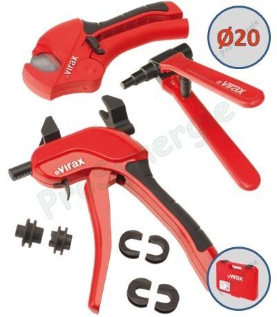 Mini sertisseuse PER à glissement Virax + Pince à exp. et CT