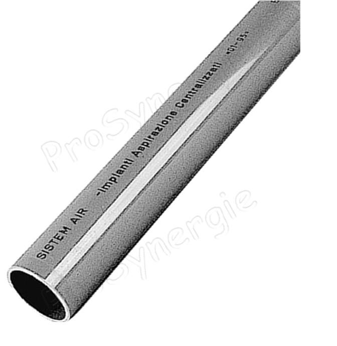 Tube PVC antistatique 2 mètres Øext. 50 à 100 mm ép. 2,2 à 3 mm (paroi lisse aspiration granulés)