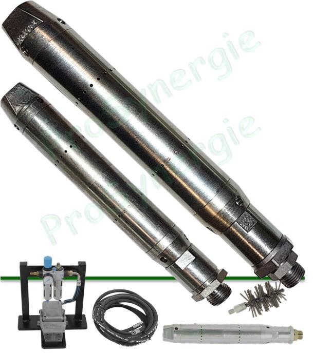 Robot propulseur pour appareil de ramonage Vibrant Robotube Ø 30 ou 38 mm (tubulures de chaudières)
