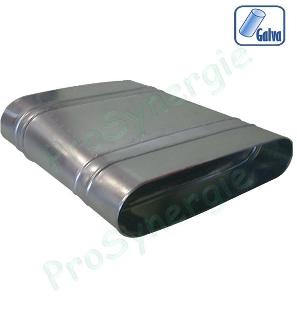 RCO / ROCTP - Réduction oblong concentrique ou tangentielle sur plat acier galvanisé hauteur de 8 à 52 cm (équivalence Ø 160 à 800 mm)