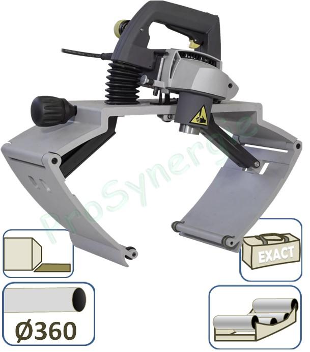Chanfreineuse Exact PipeBevel 360E - System (angle de tête 30° ou 37,5° ou 45° à préciser à la commande) - 230V - Tubes maxi Ø 360 mm