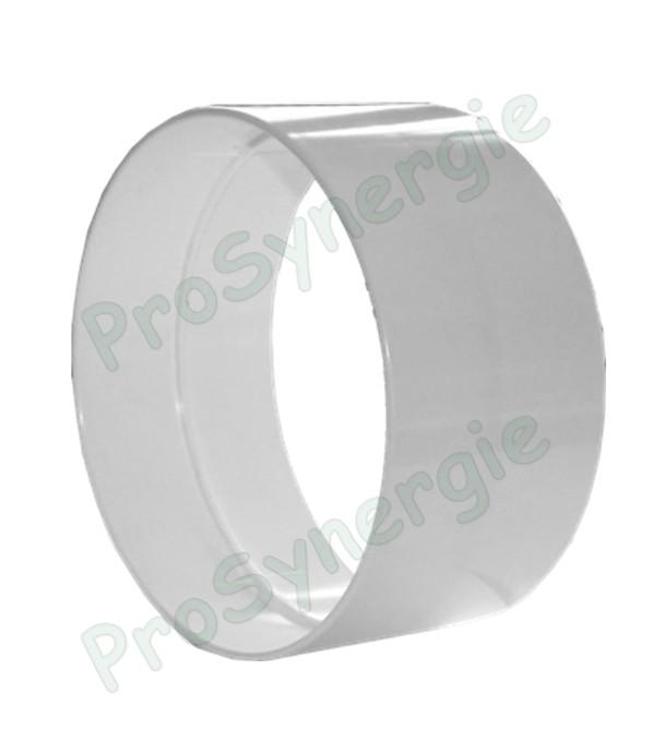 Raccord femelle PVC Blanc pour tuyau Øext 125 mm (entre accessoires mixtes et barres Ventilation)