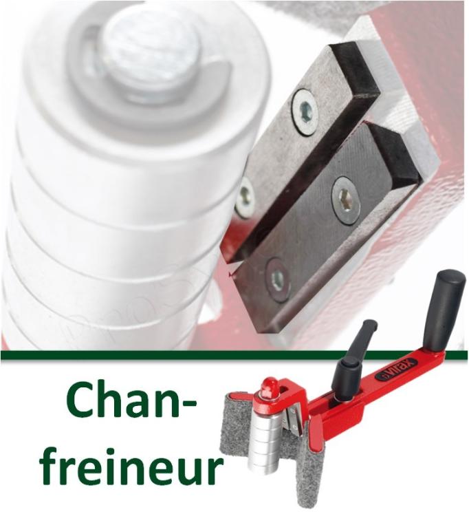 Lame avec contre-lame pour Chanfreineur