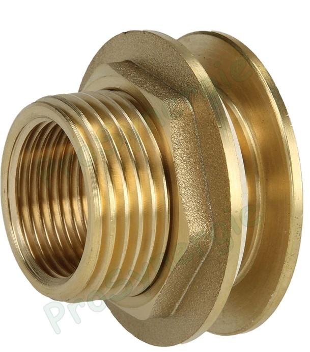 Raccord rapide laiton cuve eau à compression avec joint en caoutchouc NBR pour robinet de jardin ØM 1  ou ØF 3/4 