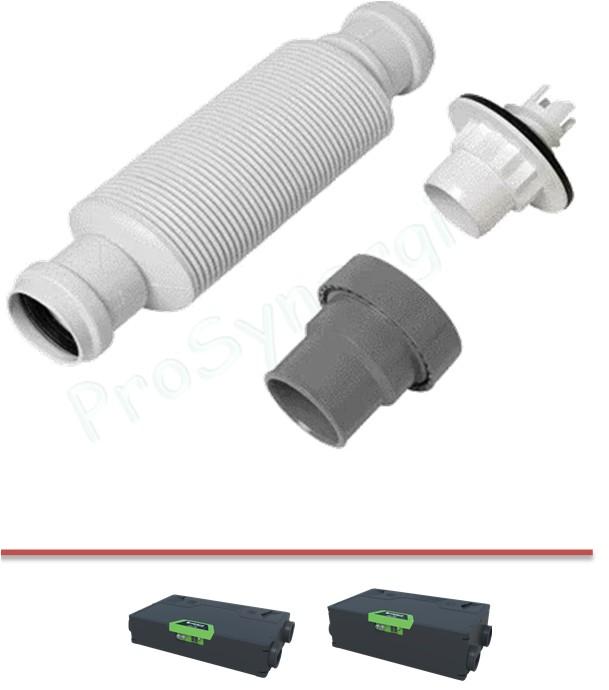 Kit évac. condensats pour InspirAIR® Side avec siphon plat DN 32 et raccord
