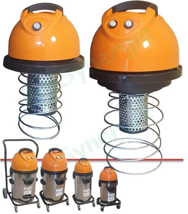 Tête complète motorisée avec ressort de décolmatage pour Aspirateur Spiro 250/400/500C/500CB  (compatible Neso 250/400/500/500CB)