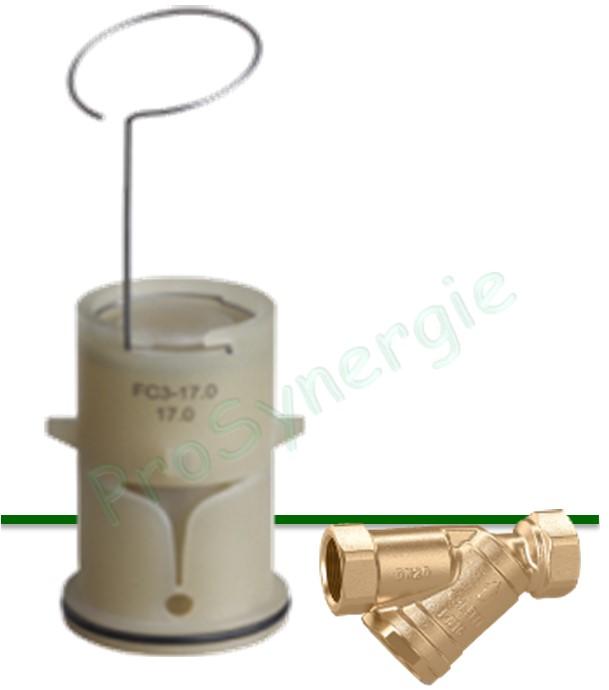  Cartouche  1 m3/h pour régulateur automatique de débit Autoflow 128 Ø 1   et 1  1/4 