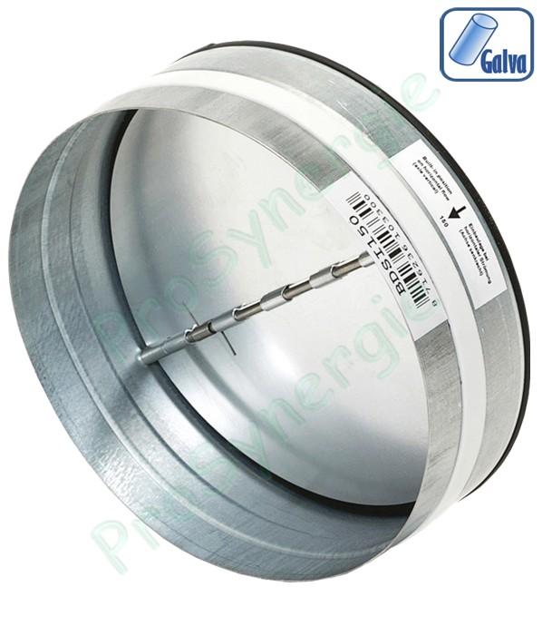 CAR - Clapet anti retour circulaire acier galvanisé Ø 80 à 400 mm pour conduit ventilation