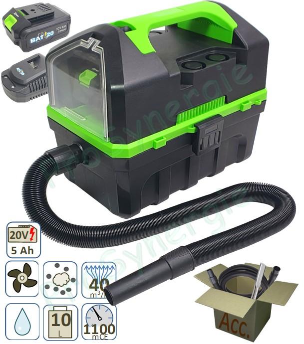 Aspirateur ramonage sans fil Neso 10 - cuve 10 litres - 1000 watts (avec batterie et chargeur)