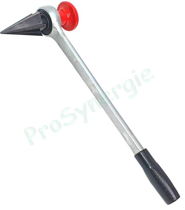 Alésoir à cliquet Virax pour ébavurage tube acier Ø 1/8´´ à 2´´ - Tête 5 lames