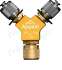 Kit de 3 Flexibles de récupération de gaz clim gros débit avec 1 raccord de dérivation et 4 raccords démonte schrader - SpeedKit-R Fast