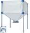 Kit Pod Compact - Transfert pneumatique (granulé / pellet) cassette aspirante avec contrôleur + doseur avec console U, silo textile 1090 litres avec vanne d'isolement et 10 mètres de tuyau de liaison