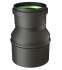 Kit raccordement arrière Pellet concentrique Ø 100/150 mm sur conduit maçonné intérieur (rajouter flexible)