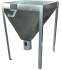 Kit Chaudière bois bûche charbon 30KW mixte avec brûleur granulés (régulation électronique intégré et vis externe d´alimentation automatique) + Silo de stockage 300 litres