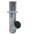 Colonne d'alimentation 57 litres à poser au sol ou sur support réhaussé (Ø160mm et hauteur adaptable maxi. 1,4m) connection latérale en partie basse pour vis sans fin de brûleur granulés et entonnoir porte doseur de système pneumatique