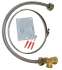 Chauffe eau sanitaire mixte Horizontal Mural 100 litres (résistance électrique blindé 230V + échangeur chauffage) + kit accessoires (vase sanitaire 8 litres, groupe de sécurité, régulation et fixation)