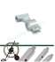 Kit Alu´´Cheminée de Campagne´´ (contient 9 Cannes aluminium Ø 30 mm de longueur 1m et 1 adaptable) 