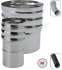Kit accessoires ´´Plus´´ (chapeau, embout étanche, plaque  d´étanchéitée carrée renforcée et raccord) raccordement plafond d´un Tubage Flexible Ø 200/206 mm