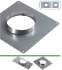 Kit accessoires (chapeau, plaque d´étancheité rectangulaire, collier et raccord) raccordement latéral d´un Tubage Flexible Ø 140/146 mm