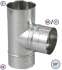 Kit limiteur de tirage Inox raccordement anti bistre sur buse mâle départ d'insert Ø 230 mm vers flexible Ø 230/236 (int./ext.)