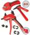 Mini-Sertisseuse Axiale PER réf VIR253361 + 10 raccords à glissement Riquier réf RIQ16003 + mètre pliant 10 branches Virax réf VIR703102