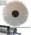 Kit de brossage réseau ventilation comprenant deux câbles rotatifs Ø 12/6 mm Long 3 m et Ø 14/8 mm Long 8 m + Six brosses Ø 80-125-160-200-250-315-355 et 400 mm