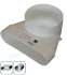Coude rallongé 90° Vertical Mixte pour bouche Minigaine Aldes - Ventilation (VMC) - Section 60 x 200 mm - Circulaire Ø 125 mm