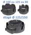 Bouche Cuisine C13 Bahia Curve Hygroréglable avec Manchette et collier en kit Ø 125