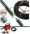 Déboucheur électrique à section de câble Virax VAL 96QC + Jeu de câbles et accessoires Ø 16 et 22 mm