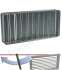 Ensemble Grille Simple Déflexion 400 x 200 mm + Registre + Contre-Cadre