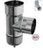 Kit limiteur de tirage Inox raccordement anti bistre sur buse mâle départ d'insert Ø 180 mm vers flexible Ø 180/186 (int./ext.)