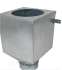 Colonne d'alimentation 33 litres à poser au sol ou sur support réhaussé (Ø160mm et hauteur adaptable maxi. 1,4m) connection latérale en partie basse pour vis sans fin de brûleur granulés et entonnoir porte doseur de système pneumatique
